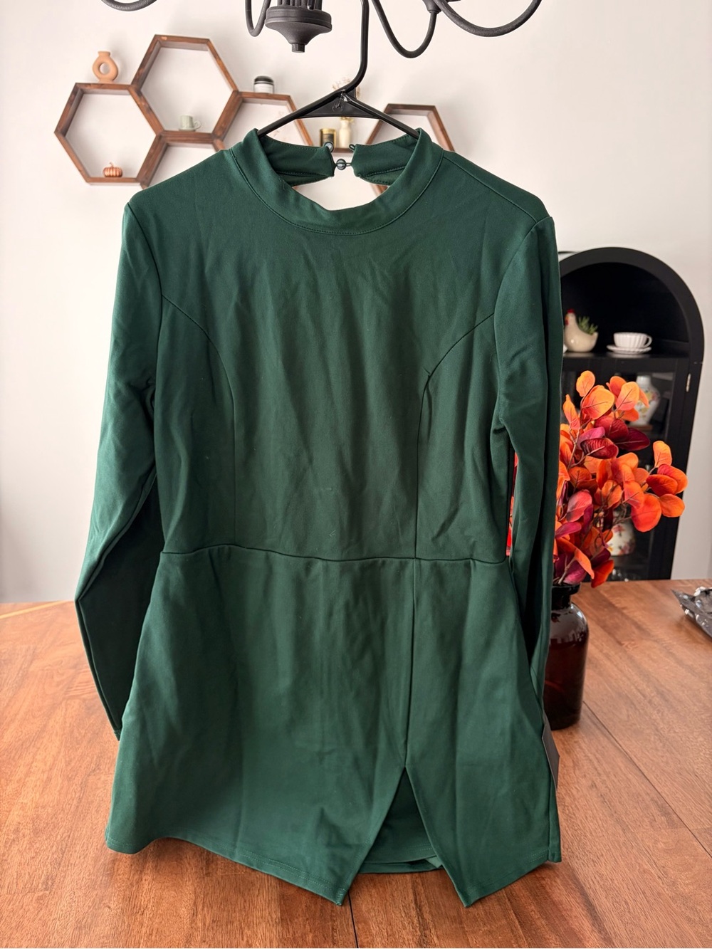 (NEW) Lulu's Dark Green Jumpsuit Skort